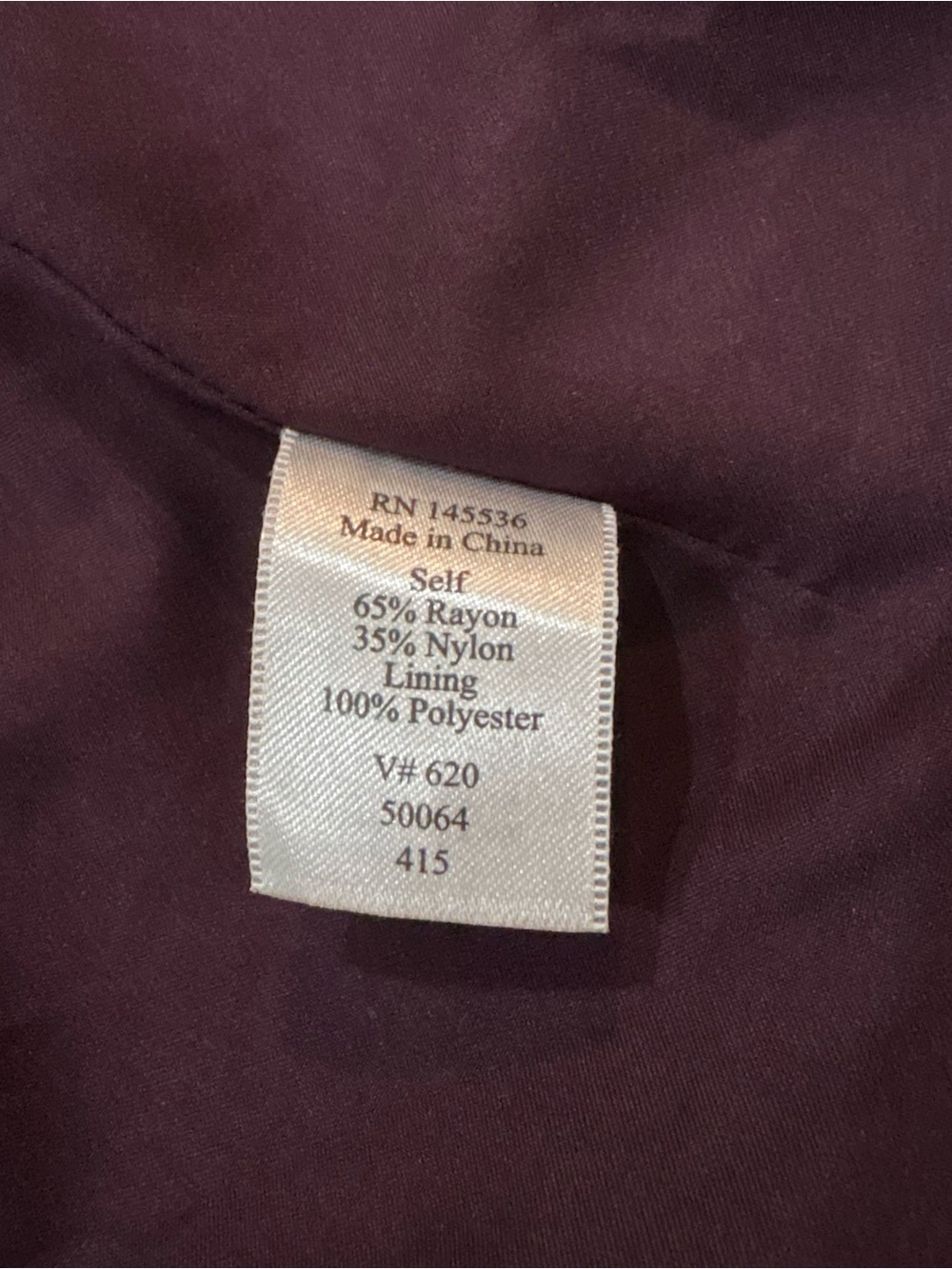 VTG Coldwater Creek Button Down Top Sz L Burgundy Pink Velvet Burnout Long Sleev - Picture 8 of 15